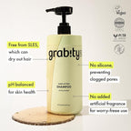 grabity g0.0 Hair Lifting Shampoo Extra Strong – Strengthening and Thickening Shampoo for Thinning Hair with Biotin and Salicylic Acid, Vegan and Sulfate-Free, 16.06 fl.oz.