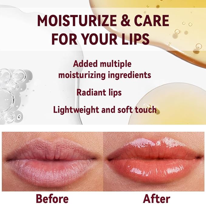 1Pc Coral Pink Butter Lipstick Tinted Lip Balm, Shine Moisturizing Plumper Lipstick for Women, Natural Nourishing Hydrating Lip Gloss Stain for Dry Lips, Lightweight Lip Liner Care Vegan Makeup