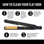 HAI Beauty Concepts Convertible Flat Iron for Women, Professional Ceramic Fast Heating Hair Flat Iron with 5 Temperature Levels - Best Hair Straightener for All Hair Types - Gold