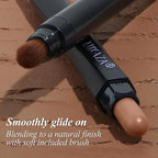 Brown Eyeshadow Stick Makeup 6PCS Set, Neutral Eyeshadow Palette Matte Cream Eye Shadow Eyeliner Brightener Pencil Crayon - BROWN CASHMERE