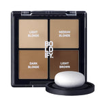 BOLDIFY Hairline Powder Color Sample Kit - Root Touch Up Hair Color for Gray Coverage - Bald Spot Concealing Hair Powder for Women & Men - 24-Hour Stain-Proof - Darker Blondes