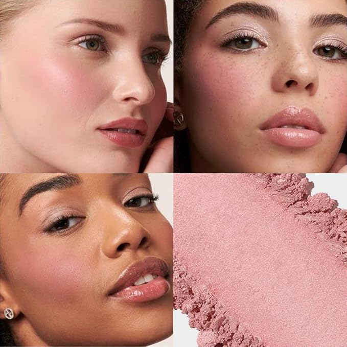Blush for Cheeks,Pink Peach Powder Matte Blush Palette Cheeks Face Makeup for Older Women,Lightweight,Smooth,Blendable,Fade and Transfer-Resistant,Effortless Matte Natural Finish,Vegan & Cruelty Free