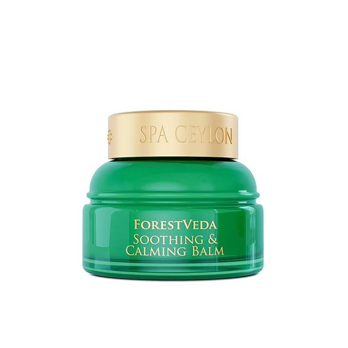 SPA CEYLON ForestVeda Soothing & Calming Balm, Essential Oil Balm, 100% Natural, Vegetarian, Silicone & Paraben Free, 25g (Peppermint, Eucalyptus, Lemongrass, Rosemary)