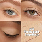 Kaely Cream Eye Shadow Sticks, Vanilla Nude Beige Matte Eyeliner Pencil Eyeshadow Palette Makeup, Eye Highlighter Brightener Stick for Older Women Waterproof Pigmented, sombras para ojos, New-59