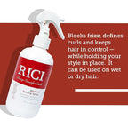 RICI Memory Setting Spray for Curly Hair | 8 Ounce | Naturally Formulated to Prevent Frizz for All Types of Curly Hair | Patented Formula Made in the USA