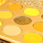 docolor Eyeshadow Palette 9Colors Yellow Eyeshadow Gemstone Shadow Palettes Highly Pigmented Mattes Shimmers Smokey Glitter Cream Colorful Powder Blendable Long Lasting Waterproof Makeup Palette