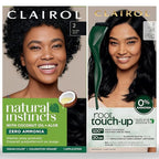 Clairol Natural Instincts 2 Black, Demi-Permanent Hair Dye & Root Touch-Up Bundle