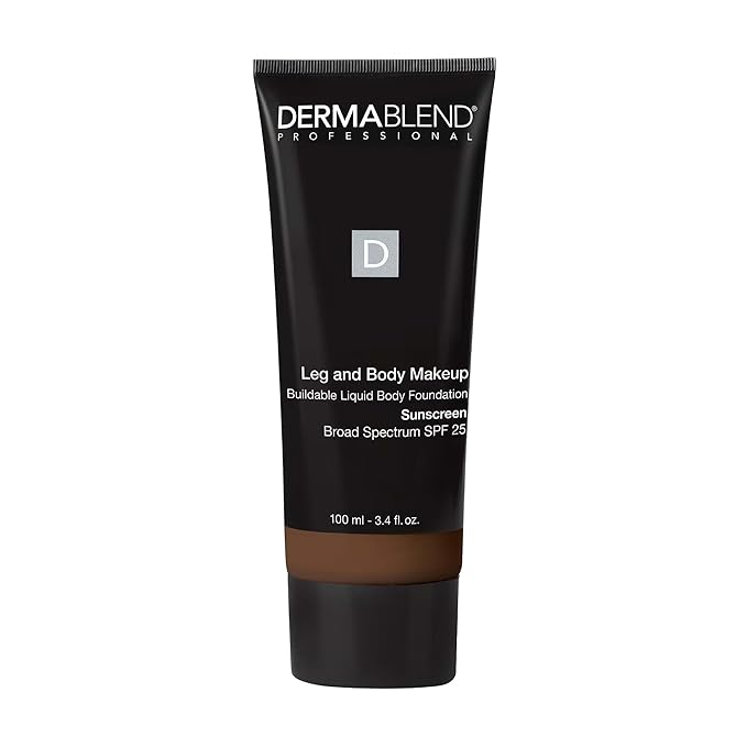 Dermablend Leg and Body Makeup Foundation with SPF 25, 85N Deep Natural, 3.4 Fl. Oz.