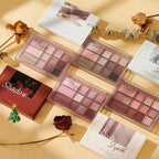 12 Girds Colorful Matte Shimmer Eyeshadow Palette for Eye Makeup,High Pigmented Eye Shadow Primers Powder Palet de sombras de ojos 12-B