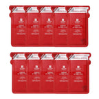 Leaders Mediu Amino AC-FREE Acne Control Facial Sheet Mask | AHAs, BHAs, Salicylic Acid, Snail Secretion, Chamomile | For Oily, Acne-Prone Skin, Reduces Blemishes (10 Sheets)