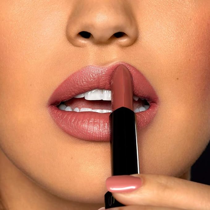 Sigma Beauty Infinity Point Congac Nude Lipstick - Longwear Satin Finish Lipstick for Great Lip Color Makeup, Déjà vu