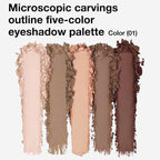 Mini 5-Color Matte Nude Neutral Brown Eyeshadow Palette – Soft Ivory, Peach Nude & Mocha Browns, High Pigment Blendable Long-Lasting All Matte Eye Shadow Kit for Daily Natural Makeup & Mature Eyes