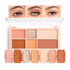 Eyeshadow Palette, Soft Matte & Romantic Shimmer, High Pigment, Smooth Texture, Easy to Blend, No Fallout, Can Be Used, Eyelids, and Nose for a More Radiant, Clear, and Flawless Finish-1#