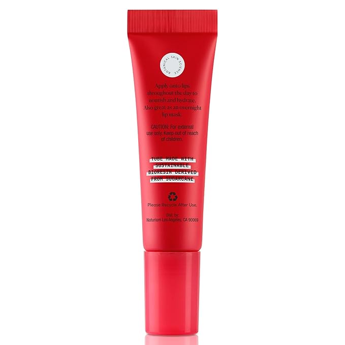 Naturium Phyto-Glow Lip Balm, Hydrating Lip Care with a Glossy Finish, 0.34 oz Lychee