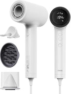 Professional Hair Dryer with Diffuser (Mera ProMax Ionic-X) - Fast Drying, Anti-Static Blowdryer Full Tool Set for Women & Stylists, 1-Button Cooling Mode, cUL Certified, Self-Cleaning, LED Screen