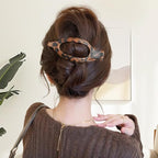 Flat Hair Clips for Women, French Hair Claw Clips for Thick, Thin, Long & Short Hair, Duck Billed Clips, No-Slip Grip Hair Styling Accessories for Women Girls Daily Use (Leopard 6PCS)