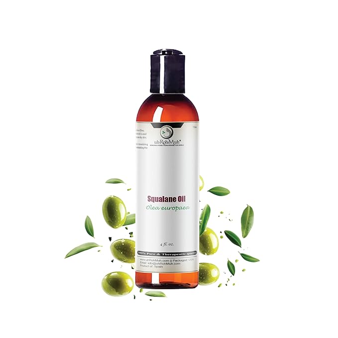 uh*Roh*Muh 100% Pure Squalane Oil from Olives – Lightweight, Non-Greasy Moisturizer for Skin & Hair | Deep Hydration, Fast-Absorbing & Non-Comedogenic | Natural Skin Care & Hair Oil | Spain | 4 Fl Oz