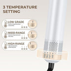 5 in 1 Blow Dryer Brush, Upgrade Hair Dryer Brush Air Curler Air Curling Wrap Styler, Detachable Hot Air Brush Negative Ion Curling Brush Iron, Hair Styling Tools for Drying Curling Straightening