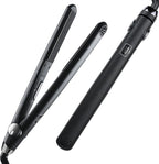 TYMO SWAY Hair Straightener with 10s Fast Heating, 1 Inch Professional Flat Iron Curling Iron in One with 32 Adjustable Temp, Automatic Shut Off, Dual Voltage