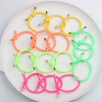 15PCS Elastic Hair Tie Elastics Knotted Hair Ties Ponytail Holders for Women Girls Stretchy Elastic Hair Rubber Bands for Thin Thick Wavy Curly Straight Long Hair (Mixed Colors)