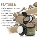 VOLLUCK Root Touch up Powder, Instant Hairline Powder for Thinning Areas and Gray Hair Coverage, Natural and Non-greasy Root Cover up for Women and Men (Light Coffee, 0.35 Ounce)