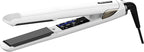 GLAMPALM Hair Straightener 1" Ceramic Flat Iron with Vibrating Plates, Korea's No.1 Professional Salon Tool, 3D Swivel Cord & Dual Voltage, 11 Heat Settings(140°–450°), 25s Fast Heat-Up, White (GP225)