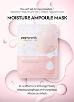 SNP Peptaronic Ampoule Sheet Mask | Peptide and Hyaluronic Acid Sheet Mask | Hydrating, Moisturizing, and Friming for Dry Skin Types | Korean Skin Care Facial Mask | 10 Sheets