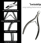 Swissker by Swissklip Cuticle Trimmer, Cuticle Remover, White Elephant gifts, Cuticle Nippers, Cutter, Nail Nipper used along with Cuticle Pusher Tool, Nail Cuticle Trimmer