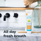 Oxyfresh Maximum Fresh Breath Lemon Mint Toothpaste - Clean Teeth & Fresh Breath - Natural Essential Oils & Natural Xylitol to Help Fight Tartar - SLS & Fluoride Free - 5 oz
