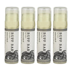 BUFF BAR Pure Bison Tallow Lip Balm, Unscented, (4 pack) - Pure & Honest, Moisturizing, Non-Habit Forming