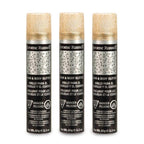 Jerome Russell Temporary Hair and Body Glitter Color Spray, Travel Spray, Lightweight, Adds Sparkly Shimmery Glow, Perfect to use On Hair, Skin, or Clothing, 2.2 oz - Silver x 3 Pack