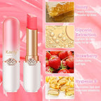 Kaely 2Pcs Strawberry Hydrating Lipstick Tinted Lip Balm, Color Changing PH Lipstick Makeup, Korean Magic Lip Stain Long Lasting Waterproof, labiales magicos 24 horas originales