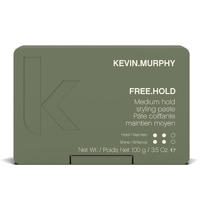 KEVIN.MURPHY FREE.HOLD - Hair Styling Paste - For All Types - Medium Hold - Hair Breakage Prevention - Styling Product - Paraben Free Hair Care - 100 g / 3.5 oz