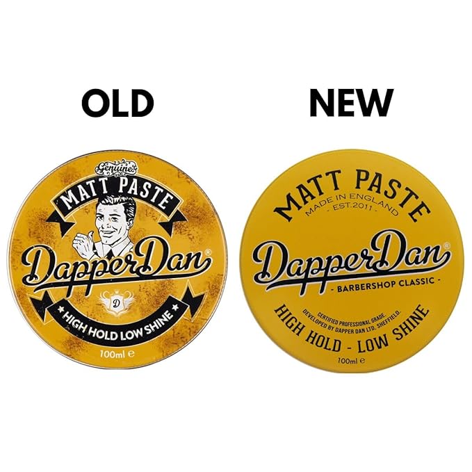 Dapper Dan Matt Paste, High Hold Low Shine Paste for Men 1 x 100ml Sea Salt Spray for Matte Textured Finish 1 x 200ml