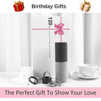 LuSeren 120 Pcs No Damage Hair Ties for Thick Hair, Large Soft Seamless Nylon Hair Elastics for Women, Ponytail Holders, Hair Accessories – Light Grey and Grey Color