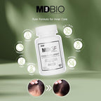 MD PLUS BIO Anti Hair Loss Vitamin Products - Supplement for Hair and Beard Growth - Men and Women with Biotin, Saw Palmetto, Collagen, Keratin, Ginseng and Vitamins -DHT Blocker