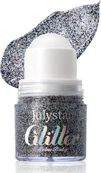 Roll-on Face Body Glitter Gel for Women Kids, Holographic Chameleon Color Glitter Gel Long Lasting Shimmer Makeup for Singer Concerts Music Festival Halloween Rave Accessories (#3 Stardust)