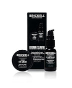 Brickell Men's Restoring Eye Routine for Men, Eye Cream and Serum for Men, Natural and Organic, Unscented, Men's Skin Care Gift Set
