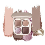 Cool Neutral Eyeshadow Palette with Mirror – Matte & Glitter High Pigment Blendable Long-Lasting Mini Everyday Eye, Mauve Smokey & Purple Contour Makeup Palette, Perfect for Blue, Green & Brown Eyes