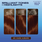 Clairol Nice'n Easy Permanent Hair Dye, 4R Dark Auburn Hair Color, Pack of 3
