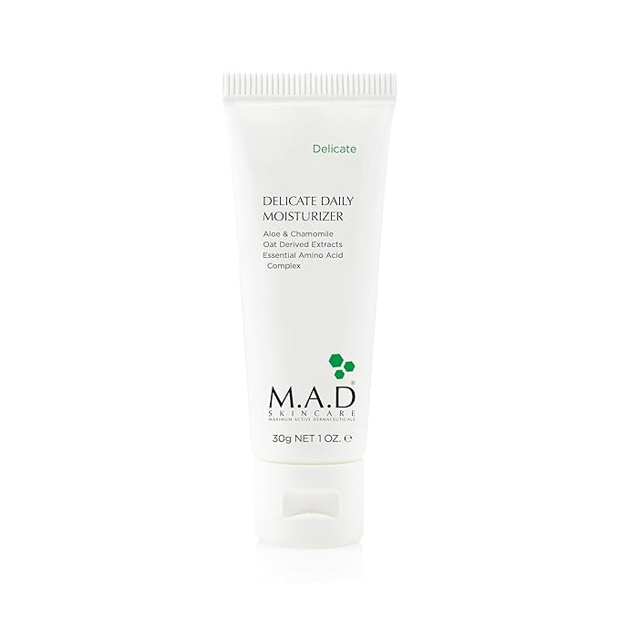 M.A.D Skincare Discover Delicate Care Set – Complete Sensitive Skin Regimen with Gentle Cleansing Gel, Redness Rescue, Daily Moisturizer & Calming Gel Mask – Hydrates & Soothes Irritated Skin