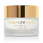 Light Up Eye Cream .46 oz, Firming Under Eye Cream for Dark Circles and Puffiness, Under Eye Brightener Face Cream for Women, Facial Skin Care Product with Hyaluronic Acid