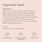 Kari Gran Lip Whip | Moisturizing Lip Balm with Organic Oils | Glossy Sheen + Peppermint | Rich Buttery Texture, Hydrates & Protects | Non-GMO, Organic Ingredients, Made in USA (Naked Peppermint)