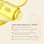AOAO Stretch Mark Oil for Pregnancy and Body Oil for Pregnant Women, Morocco Nut Oil Help for Scars and Stretch Marks Removal and Prevention, Repair, Firming & Smoothing Fine Lines - 100ml/1pack