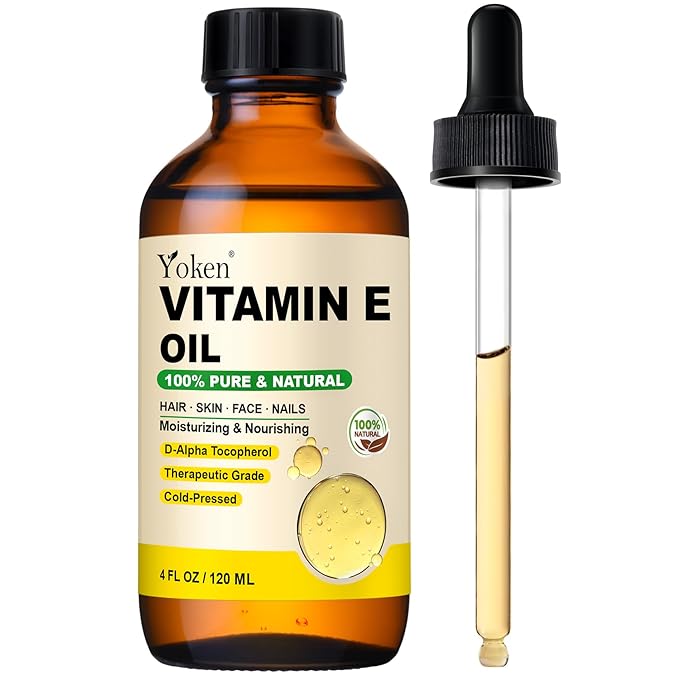 Vitamin E Oil 4 Oz Organic Vitamin E oil for Skin Vitamine oils for Face Perfect Bath and Body Oil Cold Pressed Hexane Free