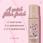 The Fox Tan One-Night Only Instant Tan Wash-Off Mousse, Fast Drying, Temporary Tan Formula For Face & Body, Vegan & Cruelty Free, 200mL