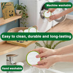 20 Pack Reusable Makeup Remover Pads with Laundry Bag, Environmentally Friendly and Suitable for All Skin Types, Washable Bamboo Cotton Rounds White