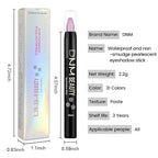 Kaely Cream Eye Shadow Sticks, Waterlily Purple Matte Eyeliner Pencil Eyeshadow Palette Makeup, Eye Highlighter Brightener Stick for Older Women Waterproof Pigmented, sombras para ojos, New-69