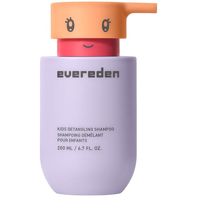 Evereden Kids Shampoo | Detangling Shampoo for Girls with Curly or Straight Hair | Clean, Non-Toxic, and Gentle Haircare | Sulfate-Free, Hypoallergenic, Safe for Daily Use | 6.7 fl oz