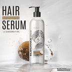 Elegance Plus Hair Serum, 10.1 Oz, Coconut Based, Hair Serum that Nourishes and Softens your Hair, Long Lasting Shine
